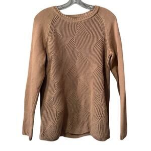 Talbots Women Size Medium Striped Long Sleeve Crewneck Pullover Sweater‎ Knit